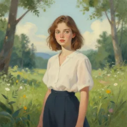 a portrait of a character in a scenic environment by koterina art