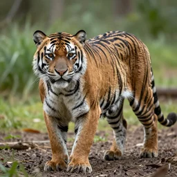 hyper realistic wildlife photo of a Tasmanian Tiger, award winning, documentary, 500mm f/1.4 lens