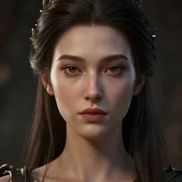 photo realistic image of a goddess, stunning 3 d render inspired art by istvan sandorfi and greg rutkowski, perfect facial symmetry, realistic, highly detailed attributes and atmosphere, dim volumetric cinematic lighting,