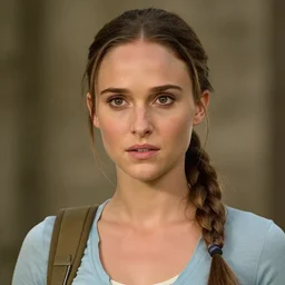 young natalie portman as lara croft