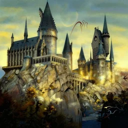 Hogwarts by Salvador Dali