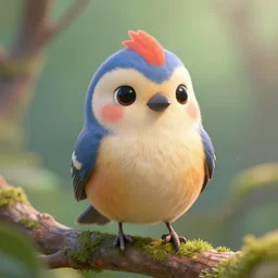 the cutest bird, fantasy art, unreal engine
