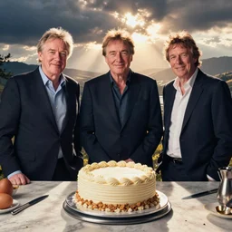 Jeremy Clarkson, James May and Richard Hammond Bake a Cake