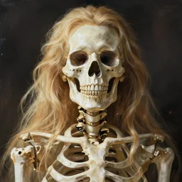 Portrait of a sovereign skeleton by Artgerm