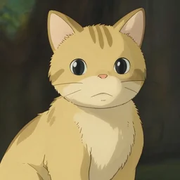 anime key visual of hayao miyazaki studio ghibli, short - hair tabby cat wearing samurai armor, kurosawa black and white