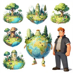photo cartoon bd illustration comic manga painting of port environement : 5 fantasy environement, digital painting : 1 fat brush concept sketch artist bd enki bilal : 1 0