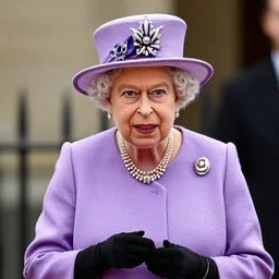 Queen Elizabeth using a bong