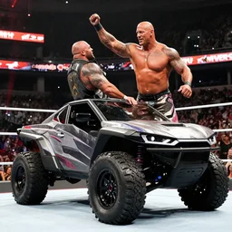 stone cold steve austin delivering a stone cold stunner to a slammed 2 0 1 5 f - 1 5 0 raptor in wrestlemania 2 0