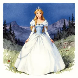 princess of dusk at the steel hills. color ink wash by award - winning mangaka, chiaroscuro, bokeh, backlighting, intricate details