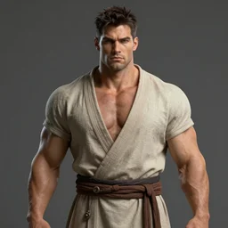 portrait of a draconid male, strong build, highly detailed, wearing simple robes, trending on art station, character concept art, photorealistic by michael komarck, greg rutkowski, victo ngai, artgerm and j. dickenson