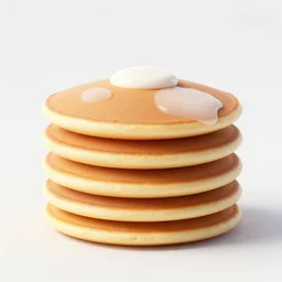 a stack of fluffy pancakes, super detailed 3 d render by beeple