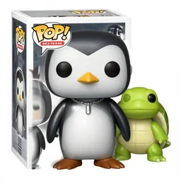 Funko pop heavy metal penguin with turtle sidekick