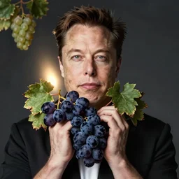 portrait muscadine crossed with elon musk