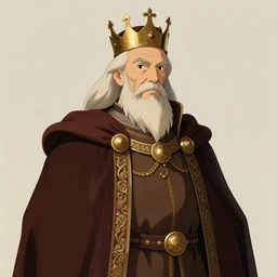 portrait of a medieval old king, artstation, elegant, highly detailed, digital painting, concept art, smooth, sharp focus, vector illustration, art by studio ghibli!!, fujita goro, atey ghailan, tom whalen, 8 k