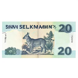 a design of a Selknam money bill with the numeral value of 20, with aboriginal design and illustrations of Patagonian animals and vegetation by gustav dure and benjamin Franklin , Elegant clean design, with well-defined edges and lines, clear figures, ink, sharp contrast, symetrical, 2400 dpi