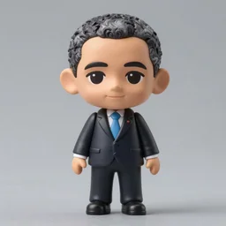 accurate detail barack obama!! nendoroid!!! figurine, studio lighting, grey background, no shadow, trending on artstation, 8 k, highly detailed!!!