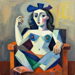colorful illustration of picasso style art, artistic, eclectic, highly detailed, digital painting, concept art, smooth, sharp focus, illustration, art by picasso