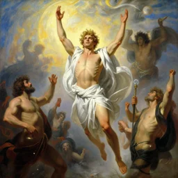 attractive male lucifer morning s raising hell unto heaven. highly detailed painting by gaston bussiere, craig mullins, j. c. leyendecker, 8 k