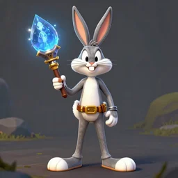 A character render of Buggs bunny in World of Warcraft
