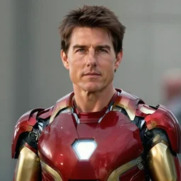 movie still portrait of tom cruise playing as tony stark in iron man ( 2 0 0 8 ) sharp focus, shallow depth of field, 4 k editorial photograph