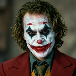 voldemort with joker makeup, highly detailed