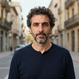 portrait of the catalan artist Franc Aleu