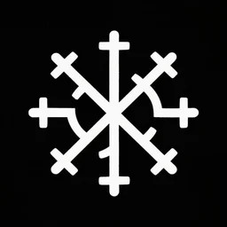 focus on simple message art, ancient symbol on perfect clean black background, all is connected, togethernesses, proto indo european symbolism, hand drawn emblem of old luck, trending on artstation, stock photo textures, clean design, interesting solid symmetry, proportional, vector art, amazing symbol, illustrator,