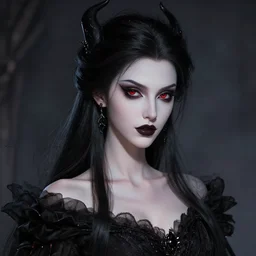 detailed, sharp, beautiful princess of darkness by Anna Dittmann, upper body, digital art, surreal, featured on artstation, HD, 8K, highly detailed, good lighting, masterpiece