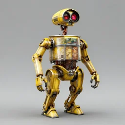 tall yellow pit droid, by Greg Rutkowski