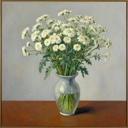 achillea in vases by edward hopper