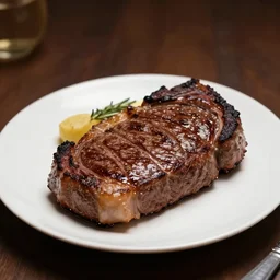 steak on a plate by hr giger