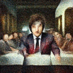 Javier Milei in The Last Supper