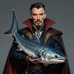 a highly detailed [ sturgeon ] portrait of stephen strange, james gurney, james jean