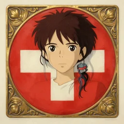 victo ngai cute swiss flag design, highly detailed, high quality, digital painting, by ross tran and studio ghibli and alphonse mucha, artgerm