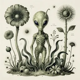 hyper - detailed matte illustration of alien flora by iris van herpen based on plate 6 1 of art forms in nature by ernst haeckel and zaha hadid