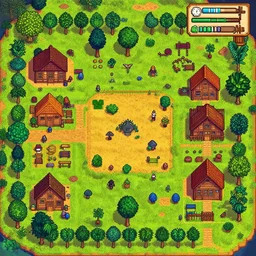 the perfect farm in stardew valley, detailed, trending, digital art on artstation
