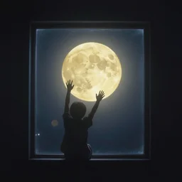 outside another yellow moon : : has punched a hole in the nighttime mist : : i climb through the window and down to the street : : i'm shining like a new dime!!