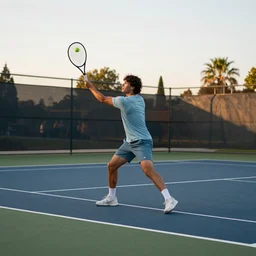 tennis game in santa rosa, summer evening, kenton nelson