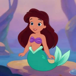 ghandi as the little mermaid, cartoon, disney