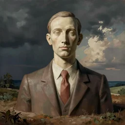 surreal sculpture by René Magritte, modern