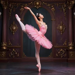pink ballerina, hyper detailed, colorful palette, masterpiece, ornate dark, suehiro moaruo, katsuhiro otomo, shintaro kago, cgsociety, octane render, ambient light