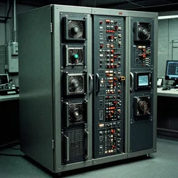 underground lab mainframe, sci-fi, ancy, futuristic, technology, realistic, 80k, 8mm, Grainy, Panavision