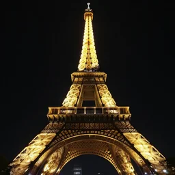 eiffel tower at night,