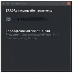 ERROR: unrecognized arguments: 740