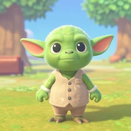 Yoda in Animal Crossing