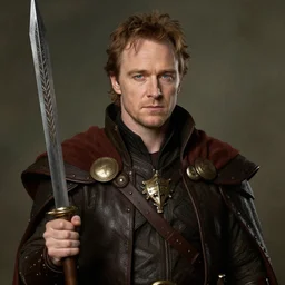 edward norton portrait as a dnd character fantasy art.