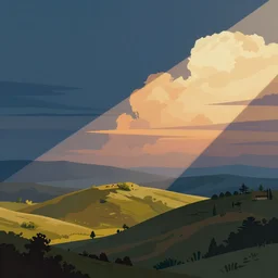 the joy of discovery, a simple textured vector based illustration, critical detail, vivid colors, atmospheric dreamscape painting, wlop