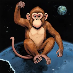 monkey in space by daniel clowes and james jean
