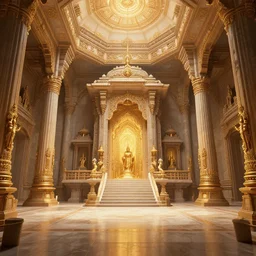 interior of a DMT temple, 3d art, 4k, artstation