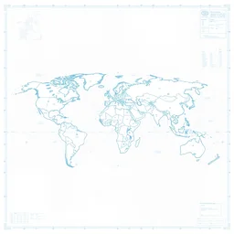 world dominance blueprints, white on blue, line drawing, 4 view, plant elevation profile, hyper detailed, construction plans